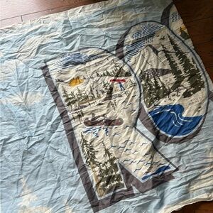 Roots postcard sarong, NWT cotton